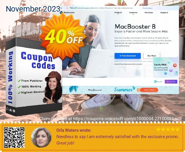 MacBooster 8 Lite (Lifetime) discount 40% OFF, 2022 Year-End offering sales. MacBooster 8 Lite (1 Mac/Lifetime) Super sales code 2022