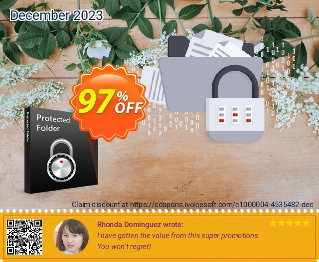 IObit Protected Folder discount 30% OFF, 2022 Easter Day offering sales. Protected Folder (1 year subscription) wonderful offer code 2022