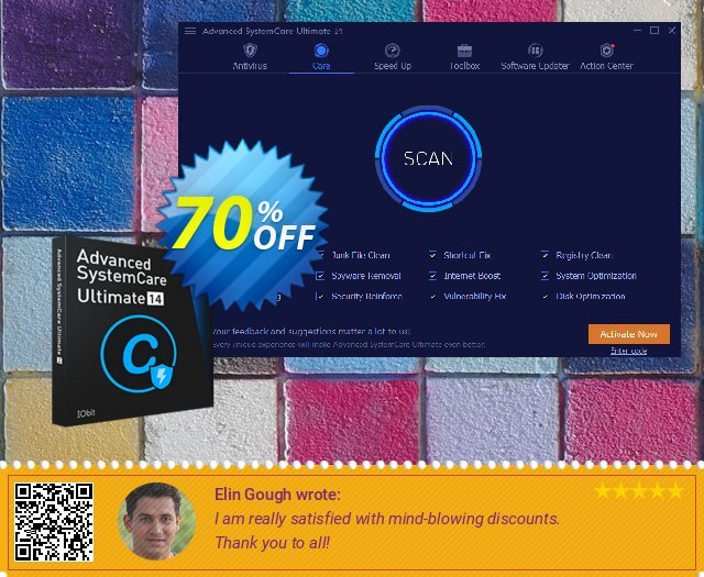 Advanced SystemCare Ultimate 15 discount 70% OFF, 2024 April Fools' Day discounts. 70% OFF Advanced SystemCare Ultimate 16, verified