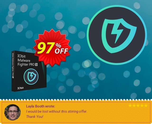 IObit Malware Fighter 10 PRO discount 97% OFF, 2024 Spring deals. 55% OFF IObit Malware Fighter 9 PRO, verified