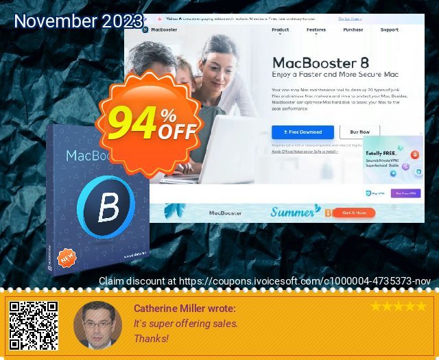 MacBooster 8 (5 Macs) unik penawaran loyalitas pelanggan Screenshot