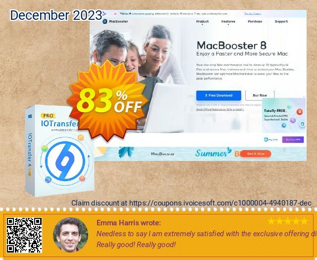 IOTransfer 4 (3 PCs) discount 83% OFF, 2022 End year offering discount. IOTransfer 3 PRO (1 Year / 3 PCs)- Exclusive* hottest deals code 2022