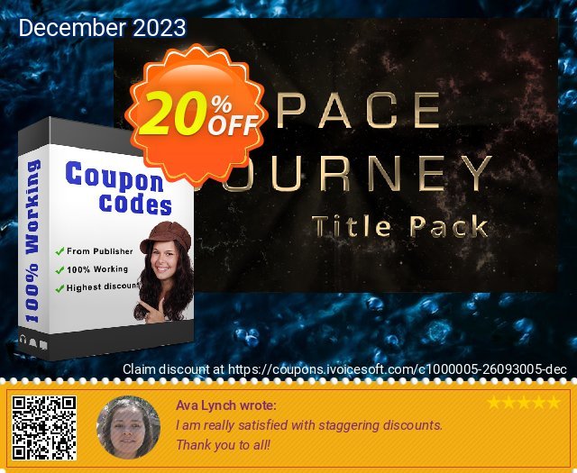 Movavi Effect Space Journey Title Pack discount 20% OFF, 2022 Women Day promo. Space Journey Title Pack Hottest deals code 2022