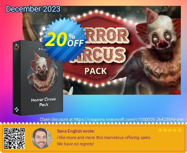 Movavi Effect: Horror Circus Pack discount 20% OFF, 2023 Easter offering discount. Horror Circus Pack Fearsome offer code 2023