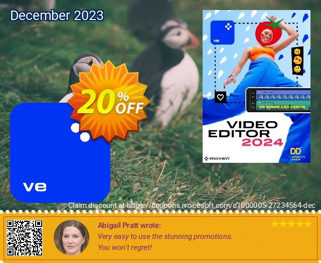 Movavi Video Editor Plus for MAC + Cinematic Set discount 20% OFF, 2024 African Liberation Day offering sales. 20% OFF Movavi Video Editor Plus for MAC + Cinematic Set, verified