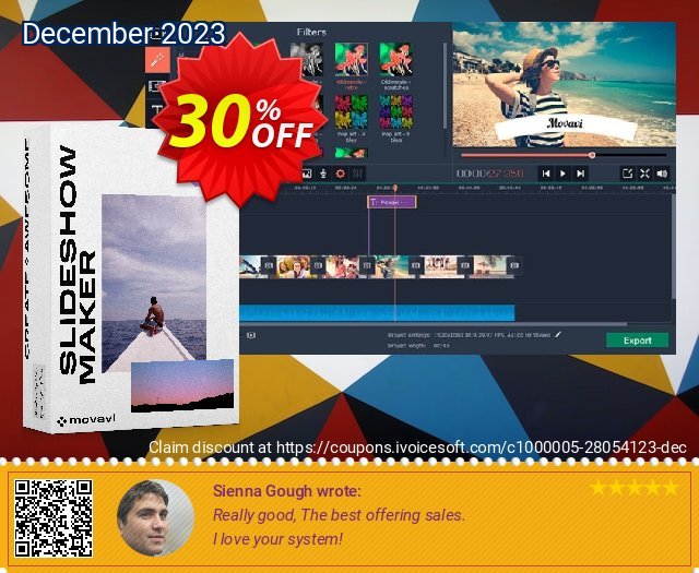 Movavi Bundle: Slideshow Maker + Valentine Pack fantastisch Ermäßigungen Bildschirmfoto