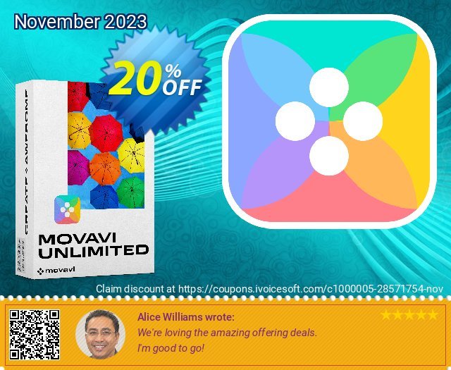 Movavi Unlimited Business 1-year discount 20% OFF, 2022 World Backup Day discounts. 20% OFF Movavi Unlimited Business 1-year, verified