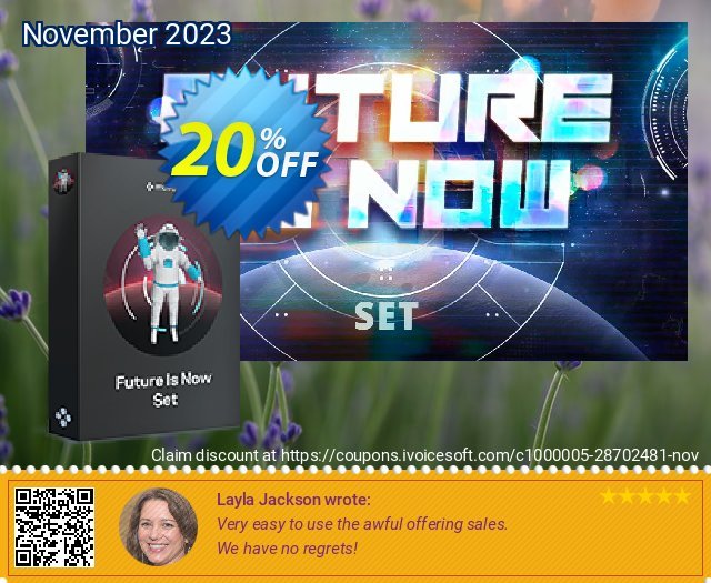 Movavi effect: Future Is Now Set menakuntukan penawaran waktu Screenshot