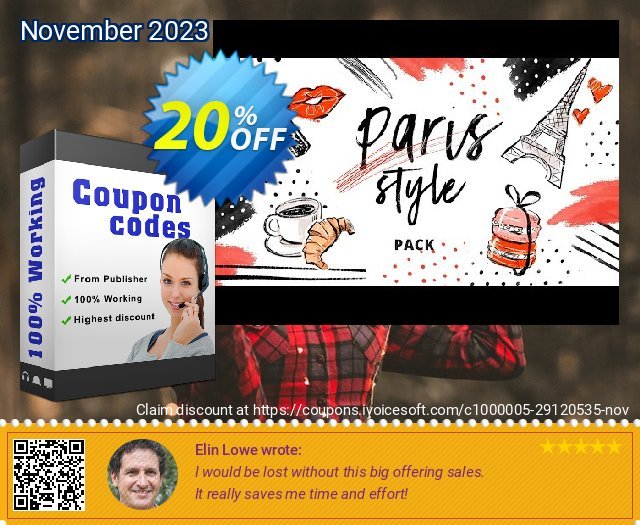 Movavi effect: Paris Style Pack discount 20% OFF, 2022 Women Day offer. Paris Style Pack Dreaded promotions code 2022