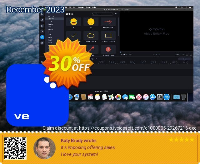 Movavi Video Editor Plus for Mac + Education Set fantastisch Ermäßigung Bildschirmfoto