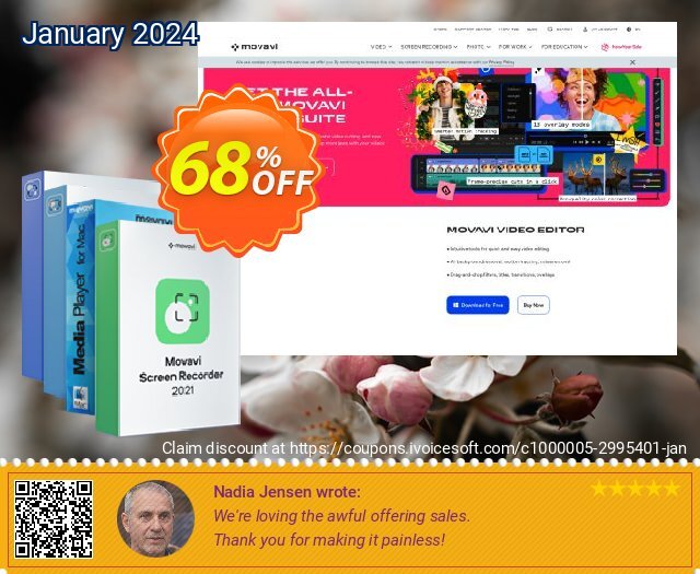 Movavi Super Video Bundle for Mac verwunderlich Promotionsangebot Bildschirmfoto