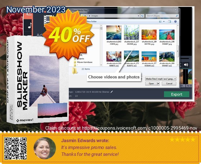 Movavi SlideShow Maker for Business discount 40% OFF, 2022 African Liberation Day deals. 15% Affiliate Discount