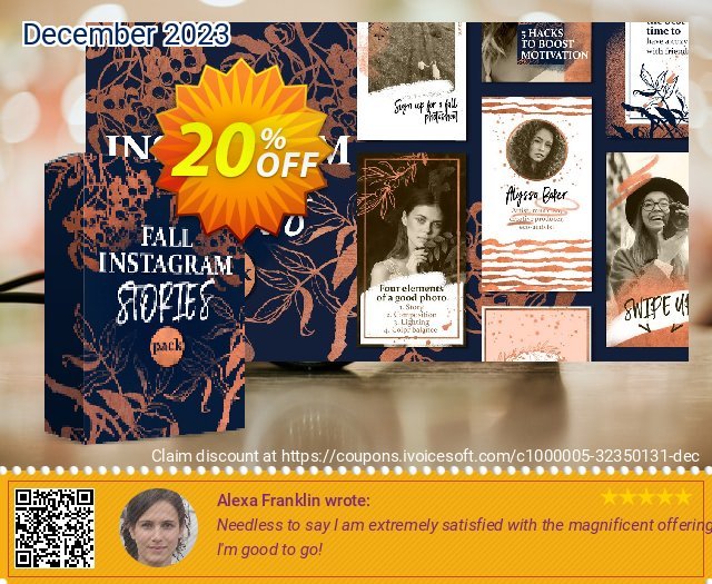 Movavi effect: Fall Instagram Stories Pack discount 20% OFF, 2022 Easter offering sales. Fall Instagram Stories Pack Exclusive discounts code 2022