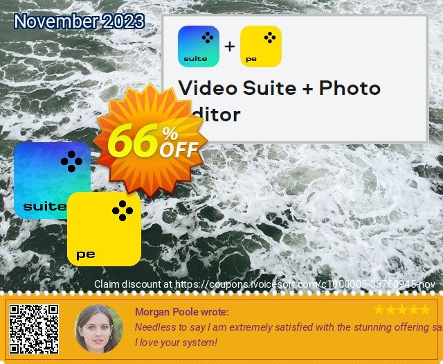 Movavi Video Suite + Photo Editor 1-year discount 66% OFF, 2024 Mother's Day offering deals. 60% OFF Movavi Video Suite + Photo Editor 1-year, verified