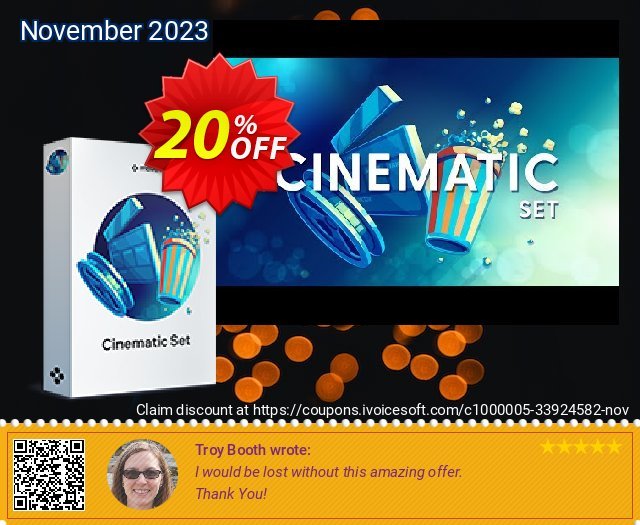 Movavi effect: Cinematic Set (Commercial) menakuntukan promosi Screenshot