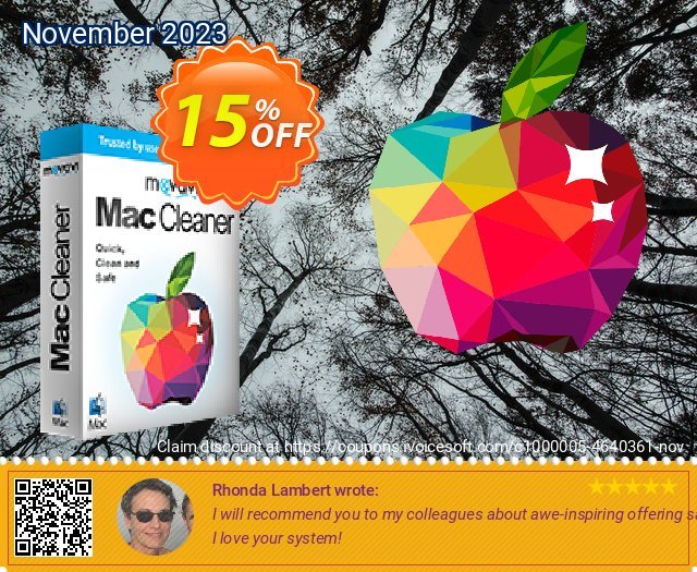 Movavi Mac Cleaner 令人惊奇的 产品销售 软件截图