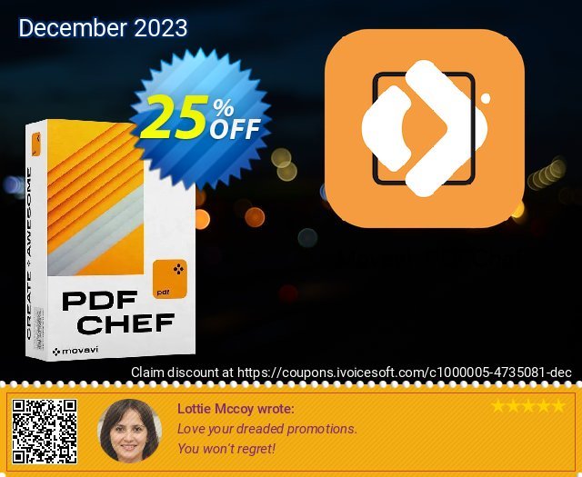 PDFChef by Movavi (1 year) 激动的 产品销售 软件截图