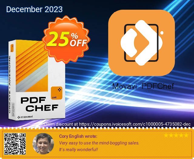 PDFChef by Movavi for Mac (1 year)  위대하   가격을 제시하다  스크린 샷