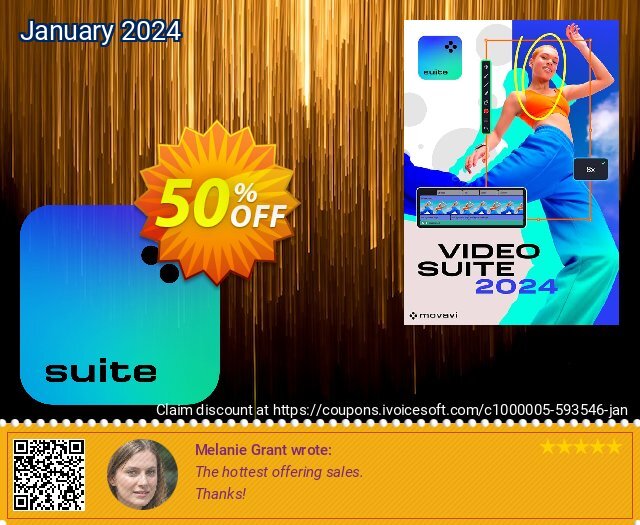 Movavi Video Suite (Lifetime License) discount 55% OFF, 2023 New Year offering sales. 68% OFF Movavi Video Suite, verified