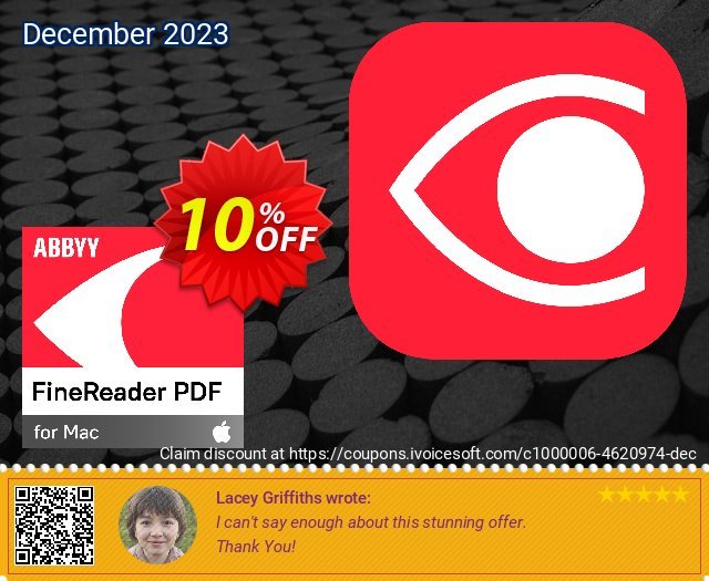 ABBYY FineReader PDF for Mac Upgrade discount 10% OFF, 2023 Christmas offer. ABBYY FineReader Pro for Mac Upgrade amazing discount code 2023