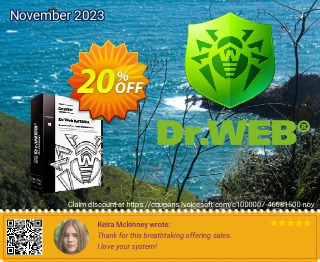 Dr.Web KATANA (2 Year License) discount 20% OFF, 2022 End year offering sales. 20% OFF Dr.Web KATANA, verified