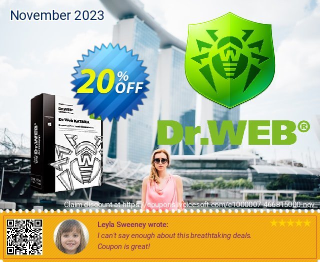 Dr.Web KATANA (3 Years License) discount 20% OFF, 2022 Back to School promotions. 20% OFF Dr.Web KATANA, verified