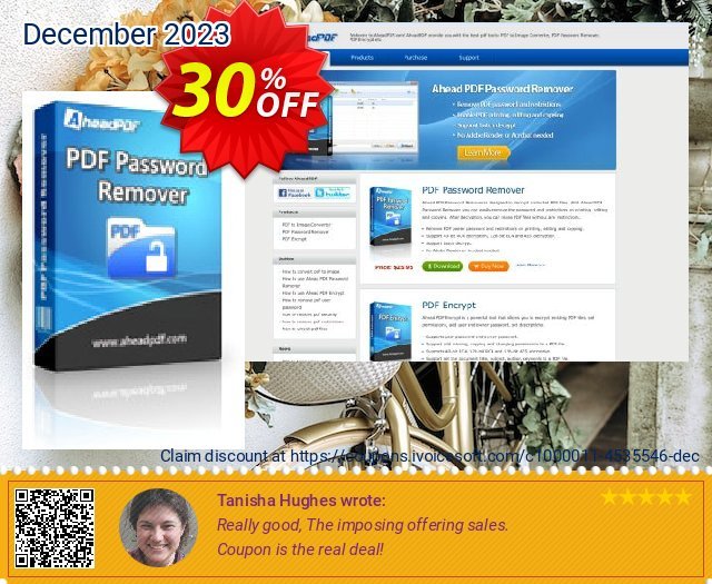 Ahead PDF Password Remover - Multi-User License (5 Users) discount 30% OFF, 2022 New Year's Day offering sales. Ahead PDF Password Remover - Multi-User License (Up to 5 Users) big discount code 2022
