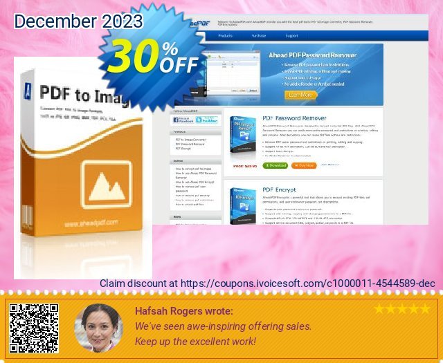 Ahead PDF to Image Converter - Multi-User License (10 Users) discount 30% OFF, 2022 New Year offering discount. Ahead PDF to Image Converter - Multi-User License (Up to 10 Users) awesome offer code 2022