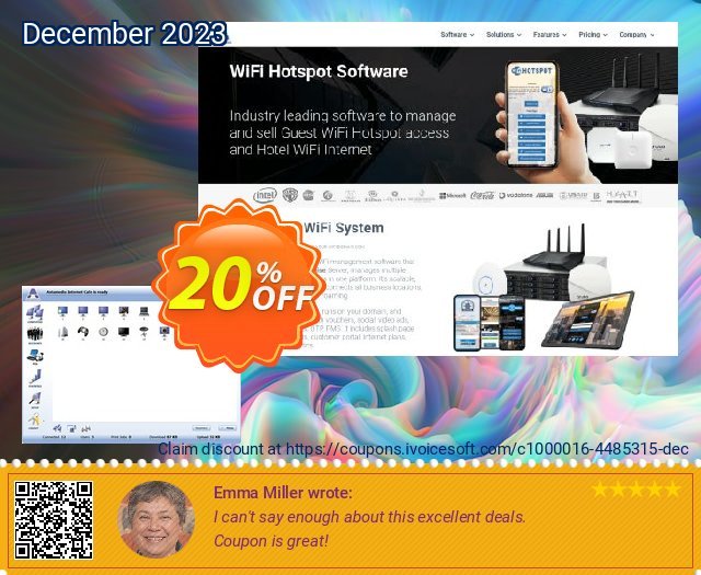 Antamedia Internet Cafe Software - Premium Edition for 50 Clients discount 20% OFF, 2023 Rose Day offering sales. Special Discount