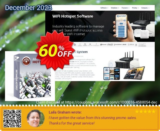 Antamedia Hotel WiFi Billing with TripAdvisor discount 60% OFF, 2022 January offering sales. Black Friday - Cyber Monday
