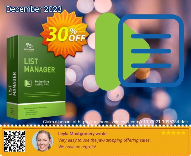 Atomic List Manager discount 30% OFF, 2023 World Backup Day offering discount. SPRING30
