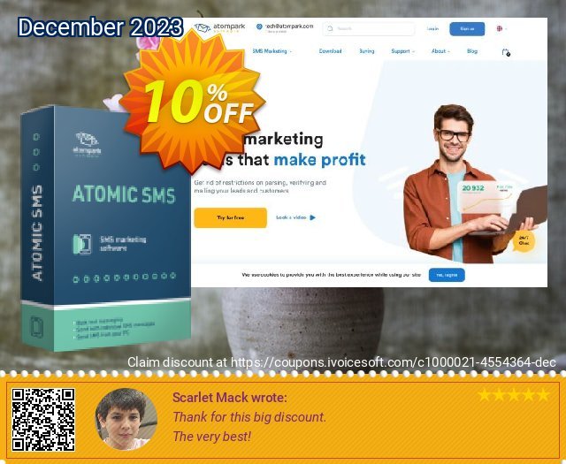 Atomic SMS Sender Account Top Up terpisah dr yg lain penawaran sales Screenshot
