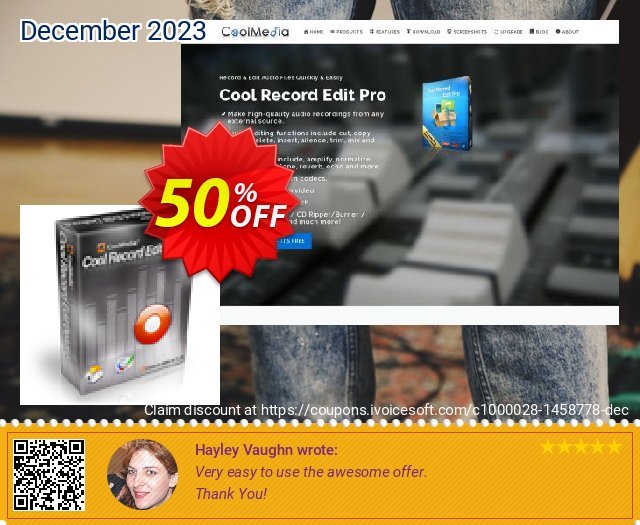 Cool Record Edit Deluxe discount 50% OFF, 2023 New Year's Day offering sales. Cool Record Edit Deluxe impressive deals code 2023