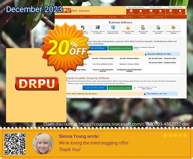 Business Card Maker Software - 10 PC License luar biasa penawaran sales Screenshot