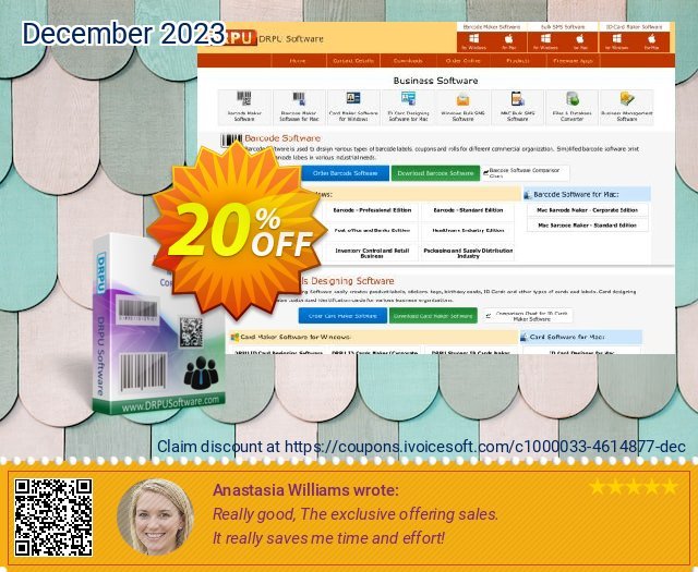 DRPU Barcode Maker software - Corporate Edition discount 20% OFF, 2023 Library Lovers Month sales. Wide-site discount 2023 DRPU Barcode Maker software - Corporate Edition