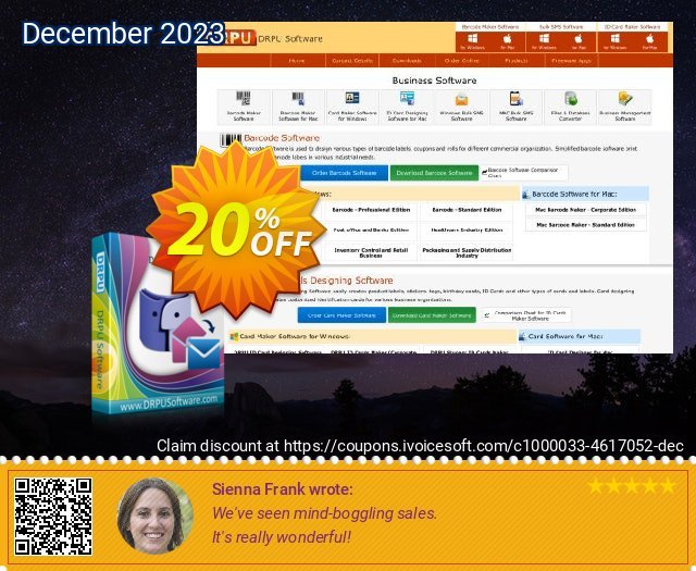 DRPU Mac Bulk SMS Software - Professional Edition terbatas voucher promo Screenshot
