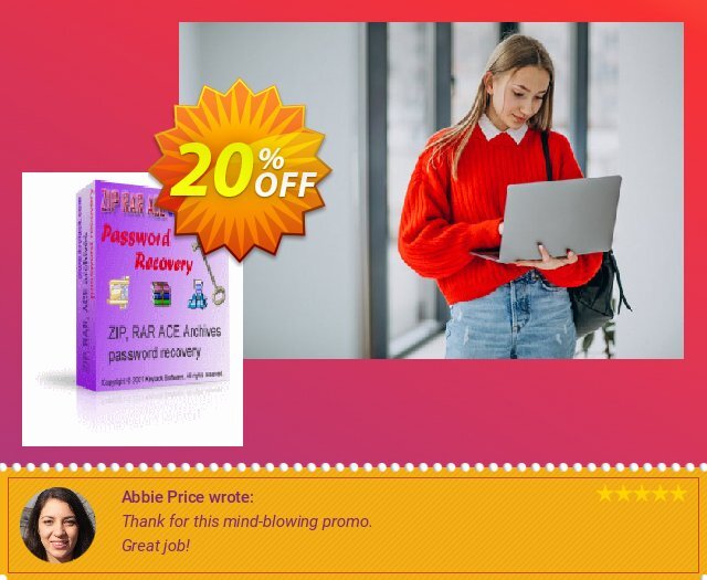 ZIP RAR ACE Password Recovery discount 20% OFF, 2024 Labour Day promo. ZIP RAR ACE Password Recovery big discount code 2024