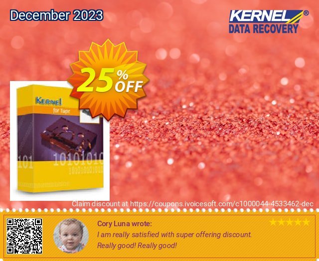 Kernel for Tape Data Recovery (Technician) discount 25% OFF, 2022 Coffee Ice Cream Day deals. Kernel Recovery for Tape  - Technician License imposing discounts code 2022