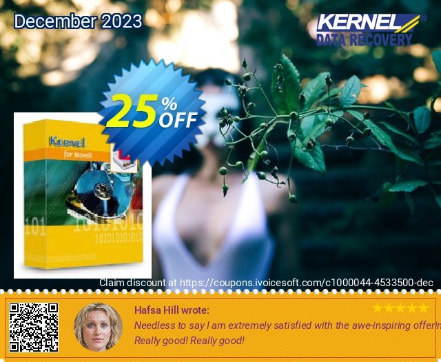 Kernel Recovery for Novell Traditional - Corporate License discount 25% OFF, 2022 New Year offering sales. Kernel Recovery for Novell Traditional - Corporate License hottest deals code 2022
