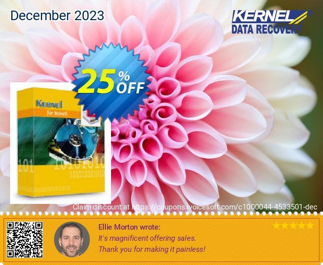 Kernel Recovery for Novell Traditional - Technician License discount 25% OFF, 2022 New Year's Day offering sales. Kernel Recovery for Novell Traditional - Technician License special offer code 2022