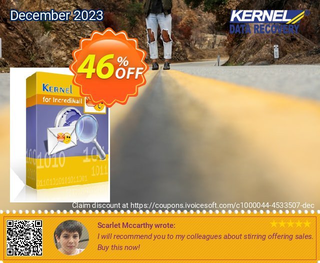 Kernel for IncrediMail Recovery discount 46% OFF, 2022 New Year sales. Kernel Recovery for IncrediMail - Home License staggering deals code 2022