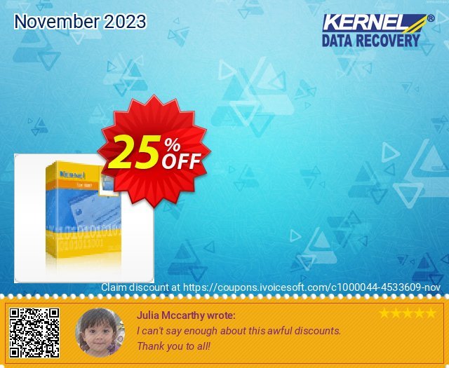 Kernel for BKF Repair discount 25% OFF, 2024 Spring offering sales. Kernel Recovery for BKF - Home License awful discounts code 2024