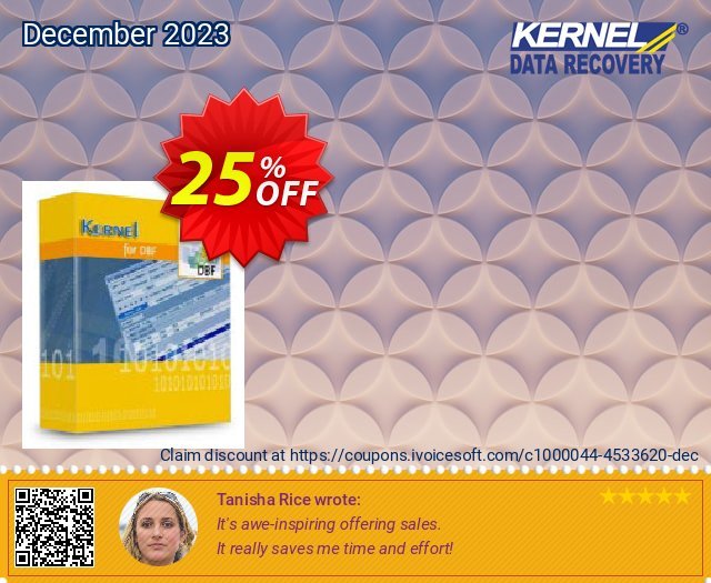 Kernel for DBF Database Repair discount 25% OFF, 2022 Mother's Day discount. Kernel Recovery for DBF - Home License amazing offer code 2022