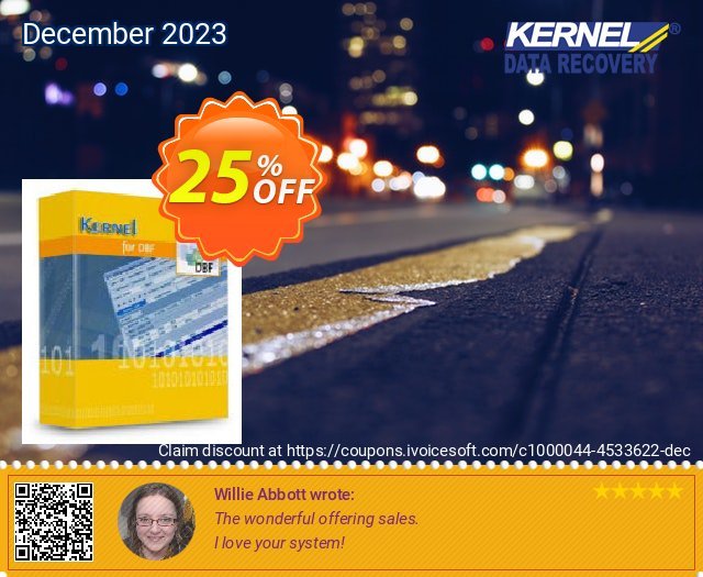 Kernel for DBF Database Repair (Technician) discount 25% OFF, 2022 January deals. Kernel Recovery for DBF - Technician License staggering promo code 2022