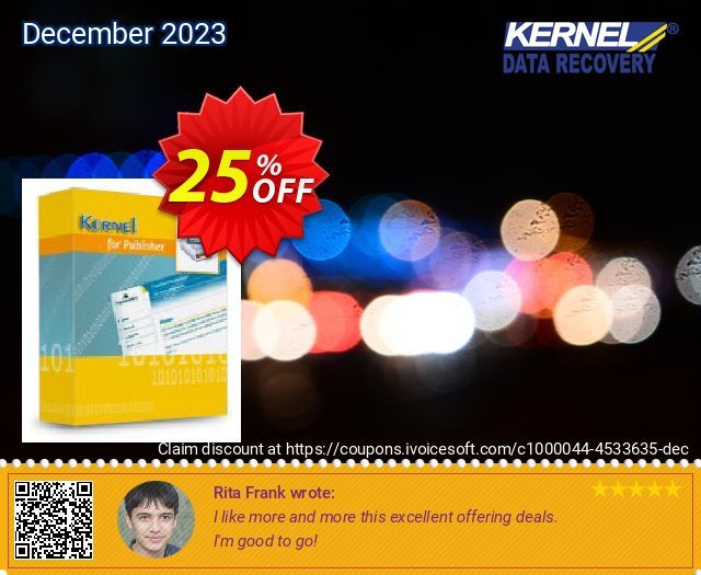 Kernel for Publisher Recovery (Corporate License)  최고의   촉진  스크린 샷