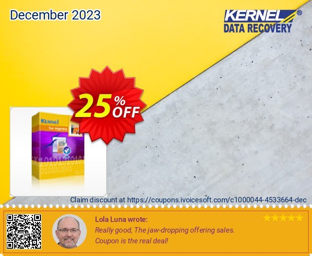 Kernel for Impress - Corporate License discount 25% OFF, 2024 Spring promo. Kernel for Impress - Corporate License awesome promo code 2024