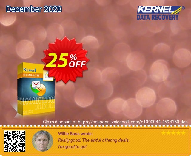 Kernel for EML to PST Conversion - Home User discount 25% OFF, 2022 Mother's Day promotions. Kernel for EML to PST Conversion - Home User big discount code 2022