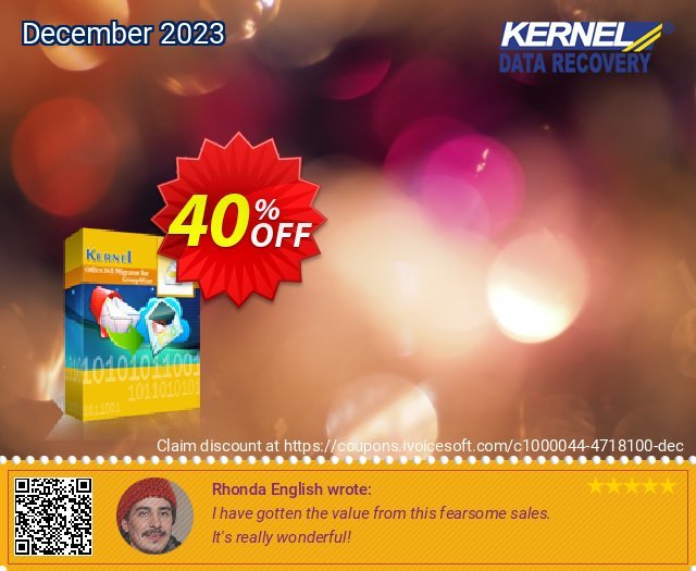 Kernel Office365 Migrator for GroupWise (Corporate License) discount 40% OFF, 2024 Mother's Day offering sales. Kernel Office365 Migrator for GroupWise - Corporate License Stirring promo code 2024