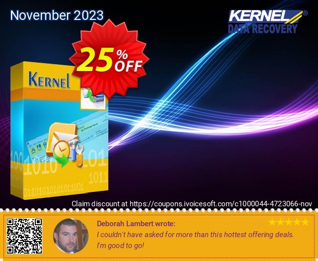 Kernel PST Viewer - Personal License 可怕的 优惠券 软件截图