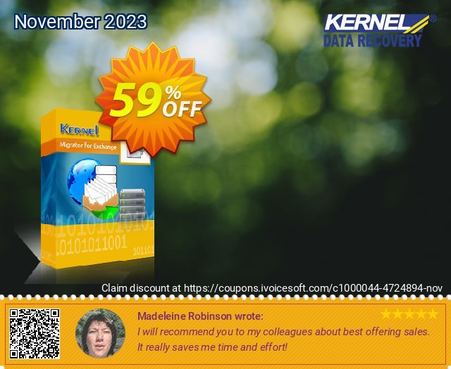 Kernel Migrator for Exchange Express (100 Mailboxes) discount 59% OFF, 2024 Mother Day offering discount. Kernel Migrator for Exchange - Express Edition (1 - 100 Mailboxes) Awful deals code 2024